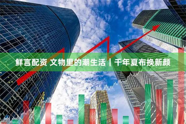 鲜言配资 文物里的潮生活｜千年夏布换新颜