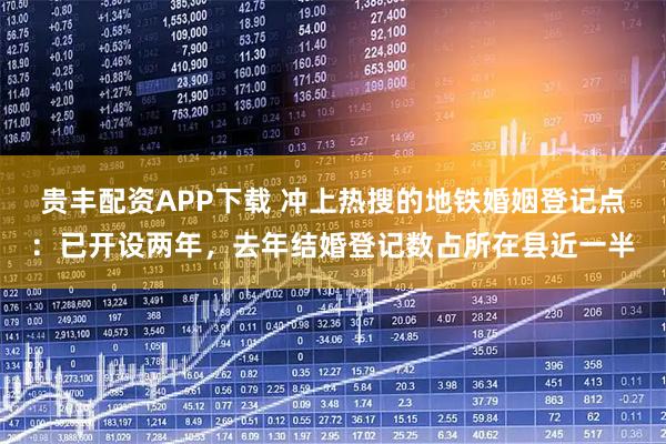 贵丰配资APP下载 冲上热搜的地铁婚姻登记点：已开设两年，去年结婚登记数占所在县近一半